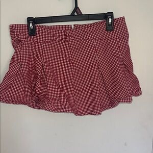 Windsor Red Checkered Skirt